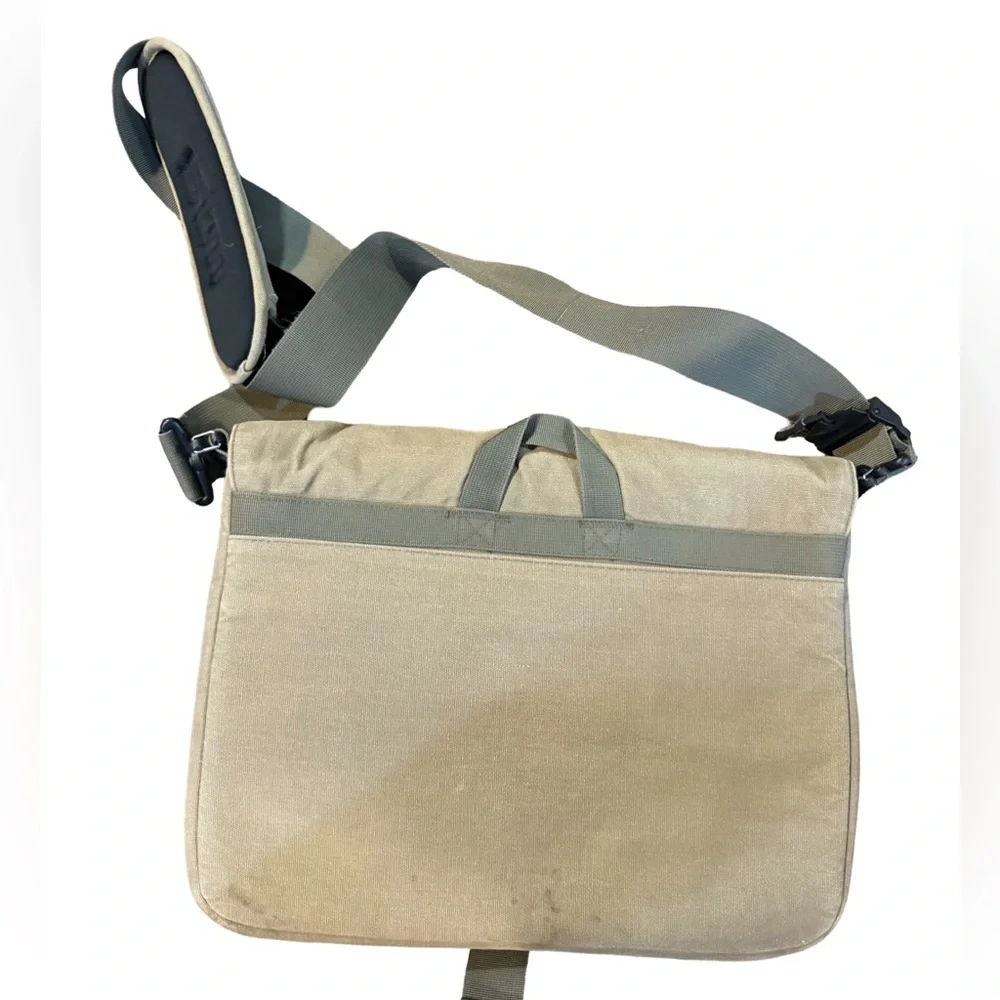 STM Khaki Canvas Messenger Bag Laptop Carrier